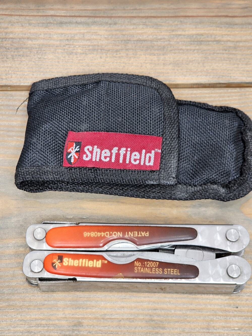 Sheffield Stainless Steel Folding Pliers & Multi Tool NO. 12007